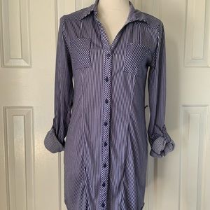 Passport button up dress